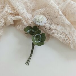 染め布花＊お洒落なすずらんのコサージュ | iichi 日々の暮らしを