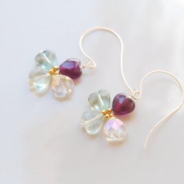 オパライズドウッドのピアス no.11 14kgf | iichi 日々の暮らしを