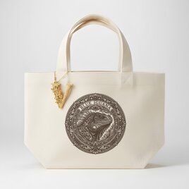 犬（ジャックラッセルテリア）バッグチャーム 花の油絵風アート