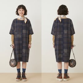 asa0009 絣紋様麻布 50cm 藍染☆古布古裂/木綿/筒描き/型染め/藍染/絹