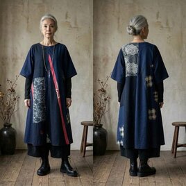 13着物リメイク作家”優衣”ーkimono☆メリンスを使ったチュニック