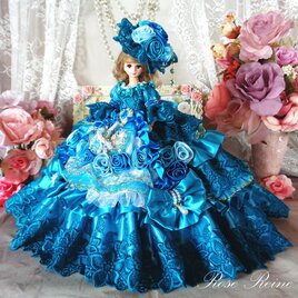 ロリータロマンス ブラックゴシックのシンフォニーフリルドールドレス
