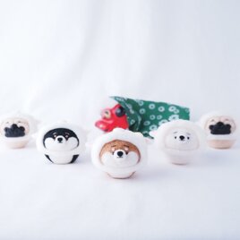 受注製作】まゆトイプードルの携帯クリーナーストラップ 羊毛フェルト