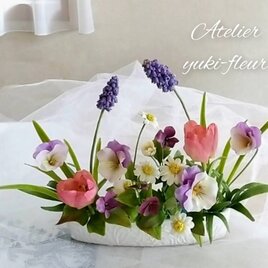 ☆粘土の花[薔薇のリース]☆ | iichi 日々の暮らしを心地よくする