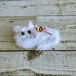 大人かわいい猫ちゃんたちのフラットポーチ(ポケットティッシュサイズ