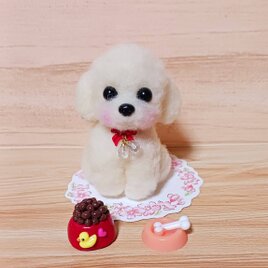 羊毛フェルト　ミニチュアダックスフンド 羊毛フェルト ダックスフンド 餌ください上目が可愛い | iichi 日々の