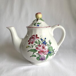【アンティーク】仏製リモージュ A.F 金彩薔薇文様 磁器製小物入ボンボニエール リモージュ ボンボニエール 白磁花金縁 陶器の小物入れ 12otbo22