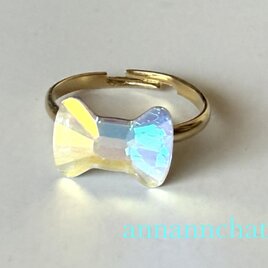稀少 オーストリア製 ビンテージ swarovski アイリスガラス