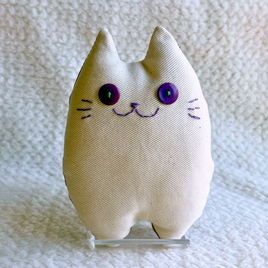 オーシャンブルーの猫のぬいぐるみ「ふにゃ〜た」 | iichi 日々の
