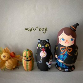 シロクマさんのマトリョーシカ 3人組 | iichi 日々の暮らしを心地よく