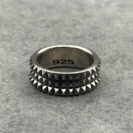 受注制作】 ツイストリング SILVER925 メンズ 編み込み エイジング加工