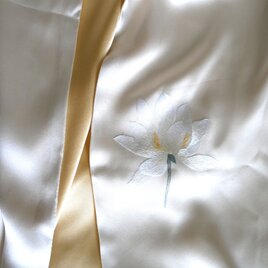 フランス製 1920～30年代 リネン モノグラム刺繍入りクロス | iichi