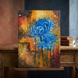 油絵 【梅雨の赤い紫陽花の雨】 | iichi 日々の暮らしを心地よくする