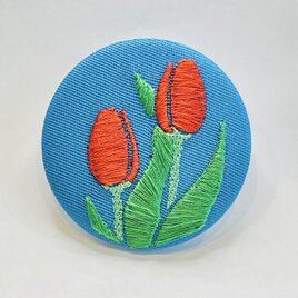 刺繍ブローチ 海 | iichi 日々の暮らしを心地よくするハンドメイドや