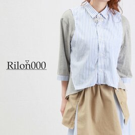 ≪リメイク１点物≫重ね着デザインカットソー：M Size