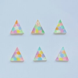 三角マーブルピアス new!の画像