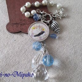 ＜バッグチャーム＞清涼！鳥