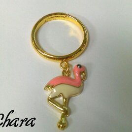 yurayura フラミンゴ♡リング