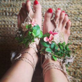 barefoot sandal(botanical)の画像