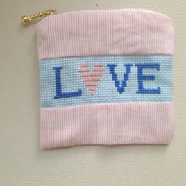 ミニミニLOVEポーチ（ファスナー付き）