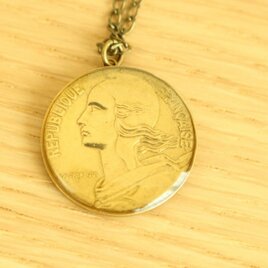 コインネックレス　フランス　