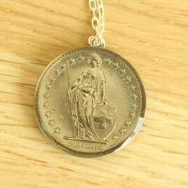 コインネックレス　スイスフラン　