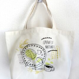 【再販】手刺繍 コットンバッグ（カンパーニュ）の画像