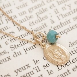 14KGF Medai Necklace BLの画像