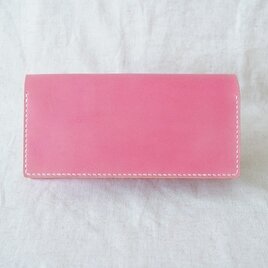 [オーダーご依頼品] 長財布 《 Rose Pink & Natの画像