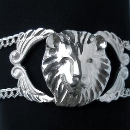 ライオン　シルバー　ブレスレット