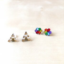 テント＆スピナー ピアスセット