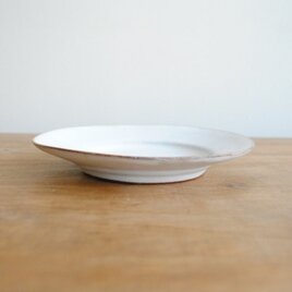 白釉 ５寸リム皿の画像