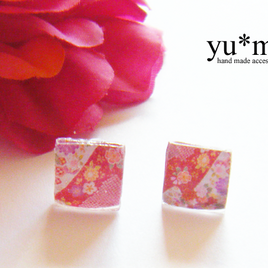 和風ピアス （四角 3）