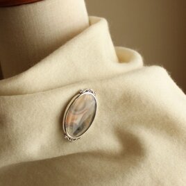 ピクチャーアゲートのブローチ