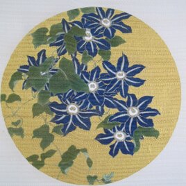 鉄線   手描き タペストリー