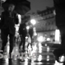 rainy day (Paris) モノクロの画像