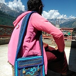 送料無料 バババッグ ブルー