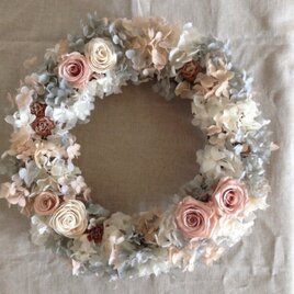 新色♪ノーブルベージュの優しいリース☆30㎝