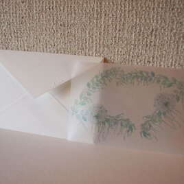 デザインペーパー　ミモザとスカビオサ便箋