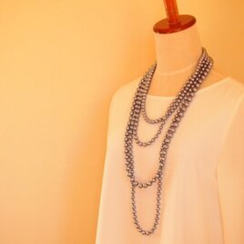 ４連 cotton pearl necklace (3WAY)の画像