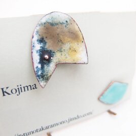 七宝イヤリング・左右別　もくもく