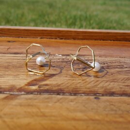 ほおずきピアス／真鍮