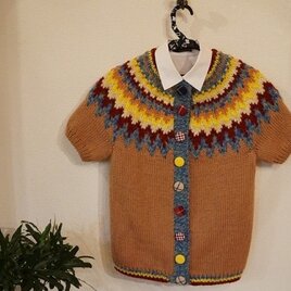 色々ボタンのカーデガン
