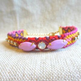 ミサンガブレスレット【アラビアンパープル】