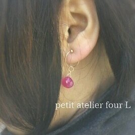 ピンクカルセドニーのマロンカットネックレス　cosetteの画像