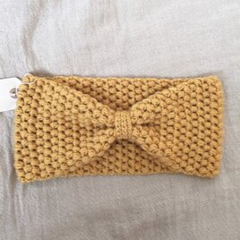 たまあみヘアバンド マスタード