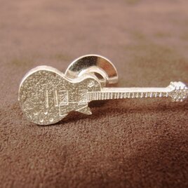 ギターのピンブローチ（レスポールタイプ）の画像