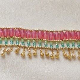 春色ボヘミアンブレスレット