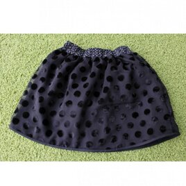 スカート◆Black＆Dots◆90cmの画像