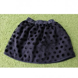 スカート◆Black＆Dots◆100cmの画像